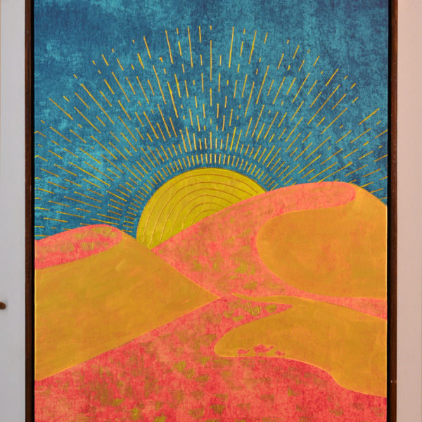 Sun Rise In Desert